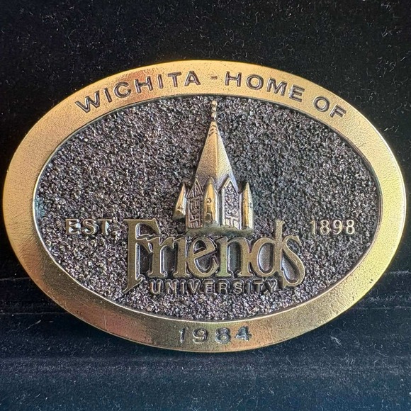 Friends University Other - Vintage Friends University 1984 Wichita Belt Buckle Limited Edition 827/1000